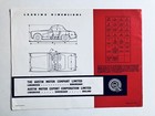 Vtg Austin Healey Preliminary Specification Sales Brochure Sprite Mk Ii 1960s