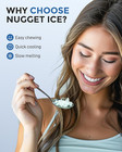 Nugget Ice Maker Countertop 33lbs 24h Self-cleaning Ice Machine For Home Kitchen