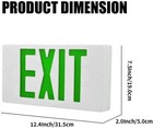 6 Pack Green Led Emergency Exit Light Sign - Battery Backup Ul924 Fire  green 