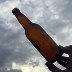 Early Crown Top Antique Schlitz Beer - Amber Bottle -