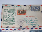 1940 Canton Island First Flight Air Mail Covers South Pacific Service Honolulu