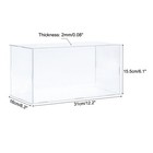 Acrylic Display Case Plastic Box Cube Storage Box Transparent 31x16x15 5cm