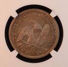 1842  medium Date  Seated Liberty Half Dollar - Ngc Xf40 - Lovely Original  Pq 