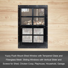 14  X 21  Shed Windows With Tempered Glass And Fiberglass Screen  2 Pack Small S