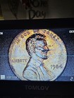 1984-p Off Center Struck U s  Mint Error Lincoln Memorial Cent Original Surface
