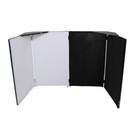 Pro X 4 Panel Dj Facade Mk3 With Corner Shelves   Blk wht Scrims   Carry Bag