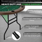 Round Poker Table 8 Player Texas Holdem Game Folding Casino Cup Holder Blackjack