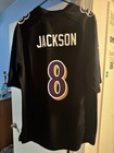 Baltimore Ravens Lamar Jackson  8 Nike Black Carbon Fashion Nfl Game Jersey