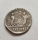 Roman Silver Denarius Augustus Ad  Lugdunum 7-6bc
