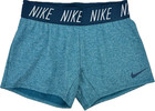 Nike Dry Kids Blue Polyester Dri-fit Elastic Waist Logo Performance Shorts Sz S