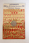 Vintage Dennison Foil Gummed Letter   Number Stickers  New - 6 Pkgs