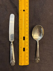 Sterling Silver Baby Set Sterling Silver Spoon Fork Knife Amcraft C1930s No Mono