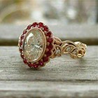 Art Deco Style 3ct Labcreated Diamond Milgrain Bezel Engagement 14k Gold Fn Ring