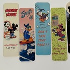 7 Vintage 1980s Bookmarks Rare Mickey Minnie Donald Goofy Walt Disney Company