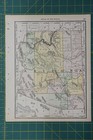 Arizona Utah Vintage Original Antique 1892 Rand Mcnally World Atlas Map Lot