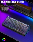 F75 Pro Wireless Mechanical Keyboard 75  Hot Swappable With Knob Rgb Backlit