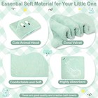 4 Hooded Baby Bath Towels With 3 Washcloths 32x32 In For Newborn Toddlers Kids