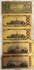 5-pcs Gold Foil Banknotes 1- Liberty Note  2- Trump Notes   2- Trump   Melania
