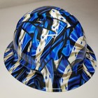 Full Brim Hard Hat Custom Hydro Dipped In Honduras Flag  awesome Colors Poppin