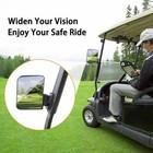 10l0l Golf Cart Side Mirrors  Rear View Mirror For Yamaha Club Car Ezgo Parts