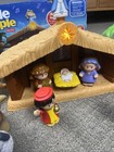 Vtg Nativity Fisher Price Little People Deluxe Christmas Story Set Works Read