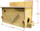 Cedar Squirrel House - Handmade All-weather Nesting Box With Mounting Kit