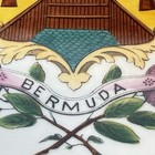 Souvenir Of Bermuda - Antique Crest China Vintage  Dish Plate