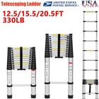 Telescoping Ladder Aluminum Extension Step12 5-20 5 Ft Multi-use Portable 330lbs
