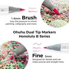 Ohuhu 48 Colors Alcohol Pastel Markers Brush   Fine 1 Marker Blender- Sweetness