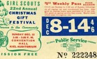 Vintage Girl Scout - 1946 Girl Scout Bus Pass - St  Louis Public Service Co 