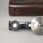 Leica Leitz Large Wheel Black   Nickel Fonor Rangefinder W Original Leather Case