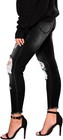 Women s Skinny Stretch Denim Jeans Ripped Mid Rise Distressed Casual Pants