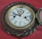 Vintage Antique Ansonia  8-day Wooden Ship Clock  4f