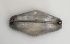 Antique Chinese Import Cinnabar Brooch 2 5    X 1 5    Free Shipping
