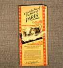 A Birds Eye View Of The Heart Of Paris Folding Map Grand Marnier Vintage 1951