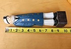 Hand Carved Wooden Nautical Figures Set Of 7 Captain Sailor Fisherman Folk Art