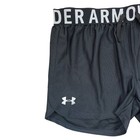 Under Armour Girls Heatgear Athletic Shorts Ylg Black Running Gym Nwt