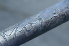 Rare Antique  tlingit   Native Hand Carved Silver Salad Set  C 1900 Trade Item