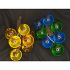 Vintage Lucite Acrylic Grape Clusters Set Mid Century Decor