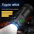 1200000lm Usb Rechargeable Led Flashlight Super Bright Torch Tactical Lamp