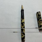 Wahl Eversharp Gold Seal Yellow Marble 14k Flexible Nib Lever Fill Fountain Pen