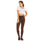 Women Fleece Lined Leggings Thick Winter Warm Solid High-waist Brushed Thermal
