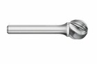 Sd-5 Nf 1 2   X 7 16  Ball Shaped Solid Carbide Burr For Aluminum 1 4  Shank New