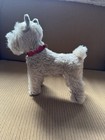 Rare Steiff Mohair Light Grey Schnauzer Vintage German Stuffed Animal