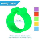 Jor Chicken Leg Bands Numbered Multi-colored Poultry Plastic Ducks Turkeys Birds