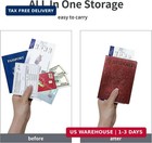 Passport Holder Cover Wallet Case Rfid Blocking Leather Card Slot Travel Accesso