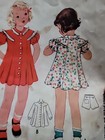 Antique Mccall 9218 Childs Dress   Panties  Sz 2  C 1930 s