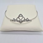 Rhodium Plated Celtic Trinity Knot Tiara     Cubic Zirconia     By Tara Nwt