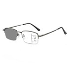 Photochromic Multifocal Reading Glasses Half Frame Readers Business Eyeglasses