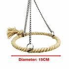 Pet Bird Parrot Hanging Swing Rope Perch Stand Cockatiel Budgie Cage Train Toy  